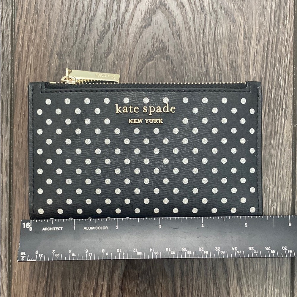 Kate Spade Black and White Polka Dot Wallet - Picture 2 of 5